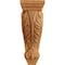 Ekena Millwork 6"W x 7 1/2"D x 18"H Extra Large Acanthus Wood Corbel, Red Oak CORW06X08X18ACRO - alternate 4
